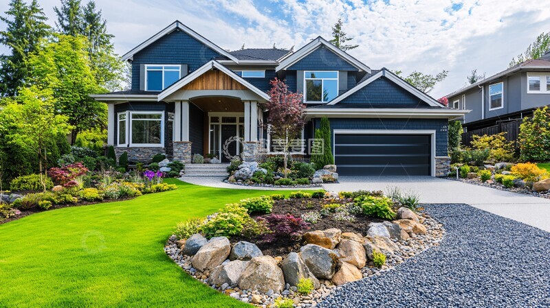 高清大图下载【趣麦麦图】岩石花园庭院景