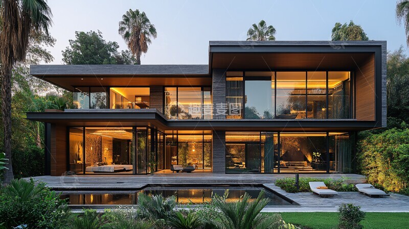 高清大图下载【趣麦麦图】超现代豪华住宅外观1