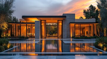 现代豪宅正门景观1