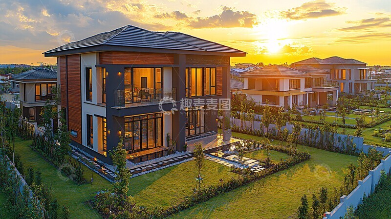 高清大图下载【趣麦麦图】现代房屋结构