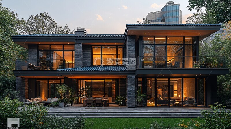 高清大图下载【趣麦麦图】现代布局现代布局两层3