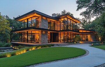 石玻璃楼房景色3