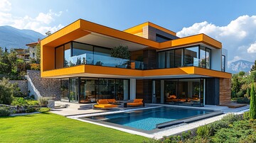 阳光下的现代建筑2