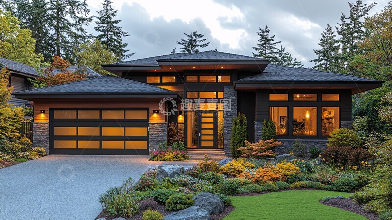 高清大图下载【趣麦麦图】现代风格新房外观2