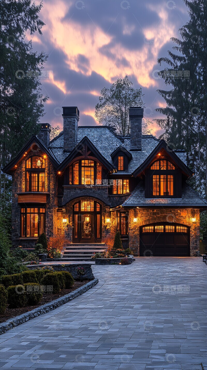 高清大图下载【趣麦麦图】别墅大厅别墅大厅楼梯