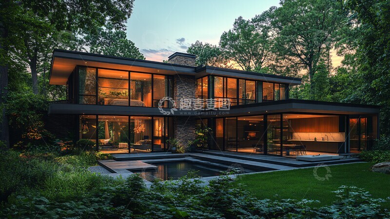 高清大图下载【趣麦麦图】大窗厨房卫浴绿景