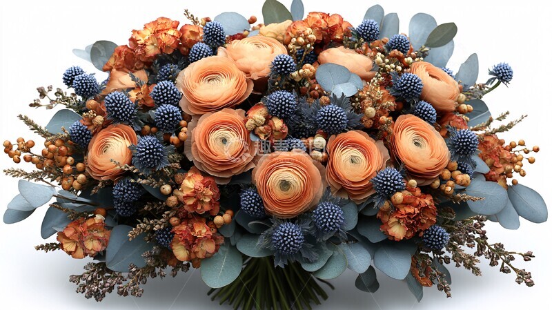 高清大图下载【趣麦麦图】蓝墙木窗别墅2