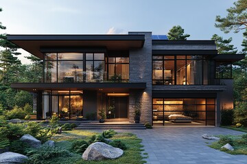 松林别墅景观设计1