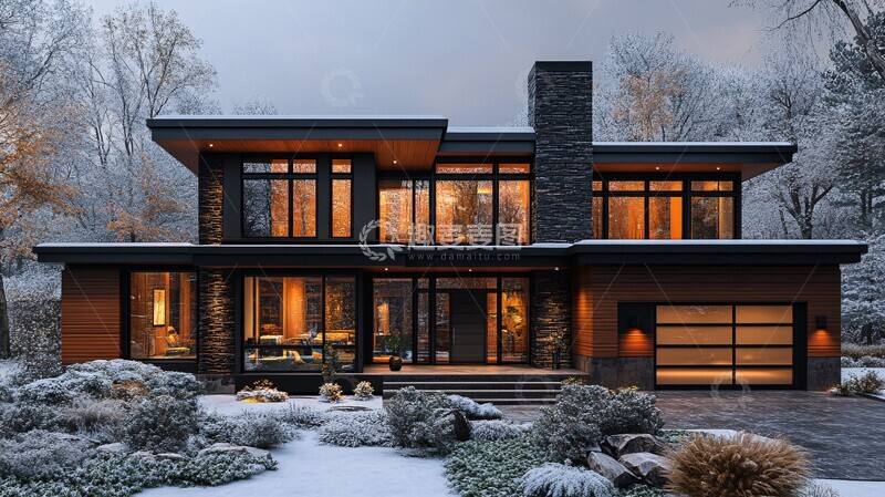 高清大图下载【趣麦麦图】现代住宅外观10