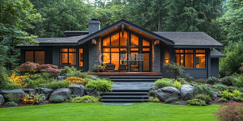 高清大图下载【趣麦麦图】日光下的独栋住宅2