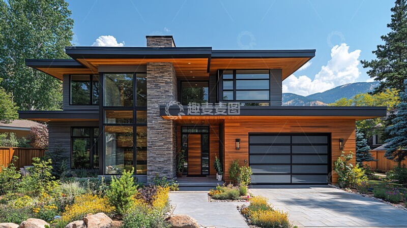 高清大图下载【趣麦麦图】现代住宅外观9