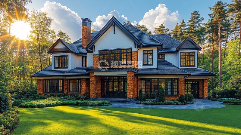 高清大图下载【趣麦麦图】美式风格住宅