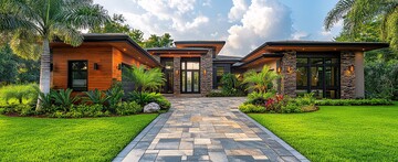 现代住宅前景观3