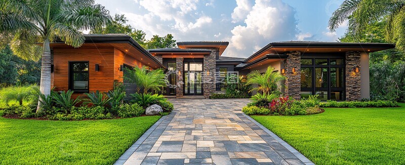 高清大图下载【趣麦麦图】现代住宅前景观3