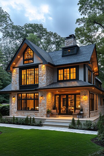 现代传统结合住宅1