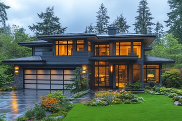 灰板白边双层住宅1