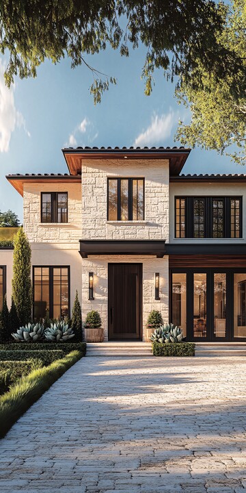 石木结合现代外墙2