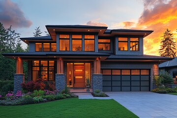 灰板白边双层住宅2