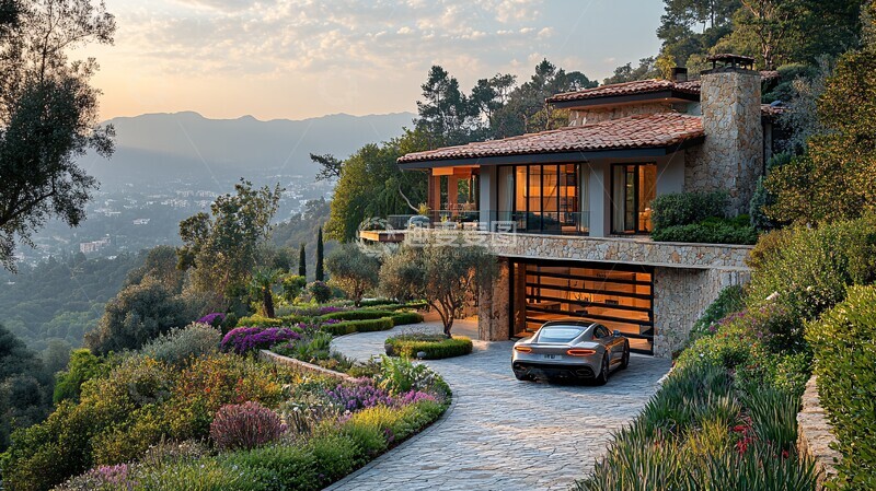 高清大图下载【趣麦麦图】-豪宅与豪车豪宅豪车车道1