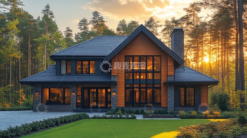 高清大图下载【趣麦麦图】美式风格住宅2