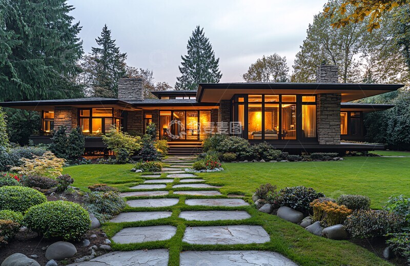 高清大图下载【趣麦麦图】弗兰克风格住宅