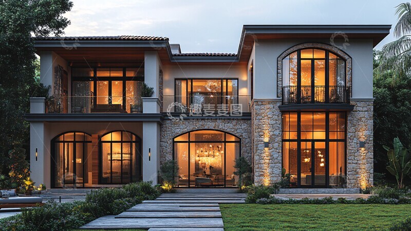 高清大图下载【趣麦麦图】石木双层住宅