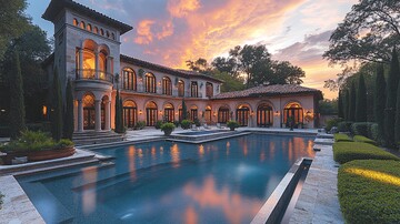 西班牙庄园泳池