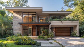 石材木质入口景观2