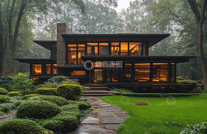 高清大图下载【趣麦麦图】弗兰克风格住宅2