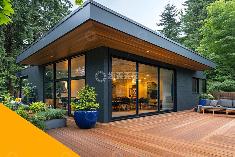 高清大图下载【趣麦麦图】木质露台全景图