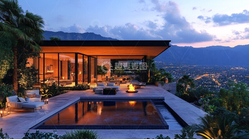 高清大图下载【趣麦麦图】屋顶露台休闲区1