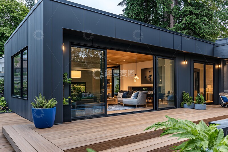 高清大图下载【趣麦麦图】木质露台全景图3