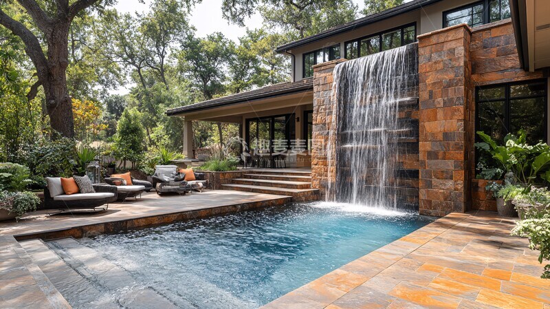 奢华户外泳池露台1