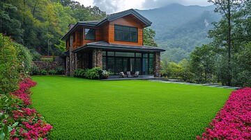 山间整齐草坪2