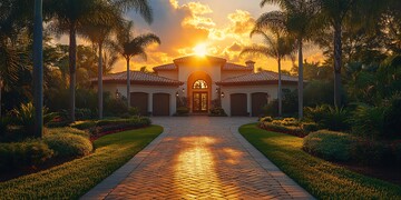 阳光下的现代家居1