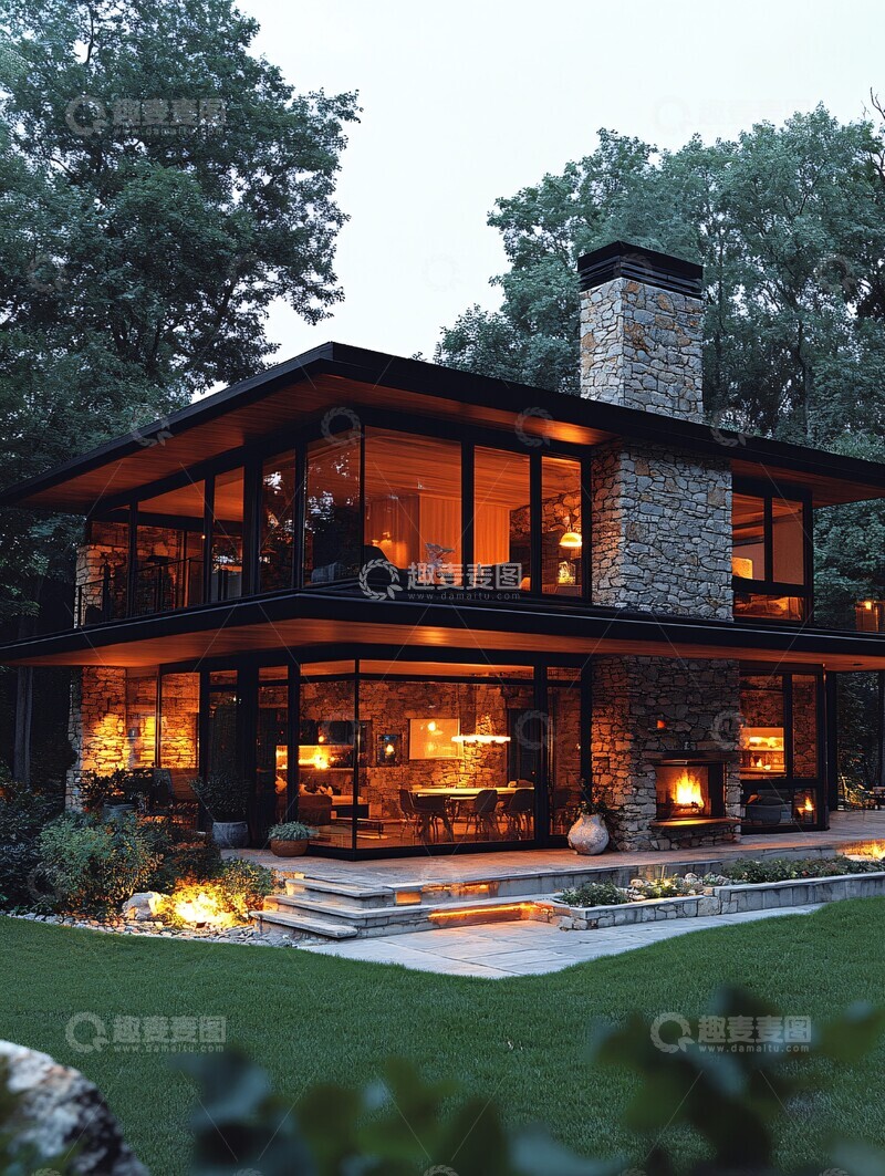 高清大图下载【趣麦麦图】斯堪的纳维亚风格豪宅