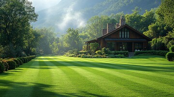山间整齐草坪3