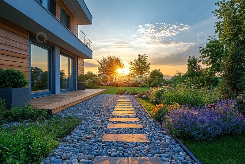 高清大图下载【趣麦麦图】德国房屋花园热泵