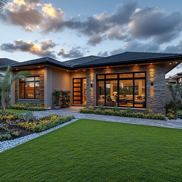 绿意盎然的前院1