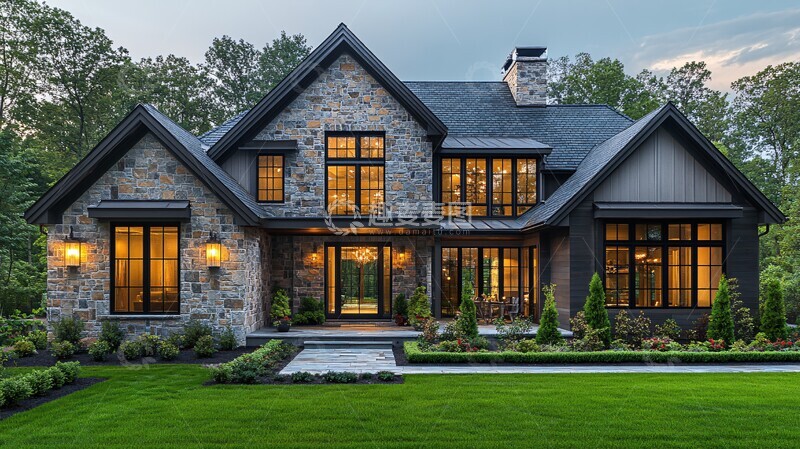 现代与传统结合的庭院