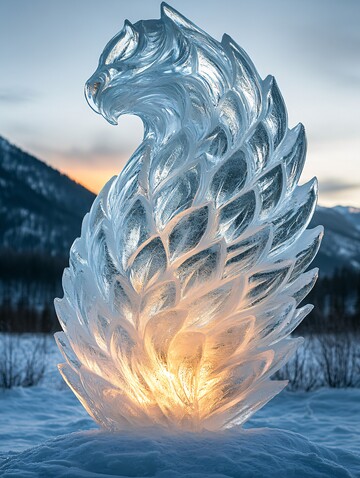 冰雕神话生物1