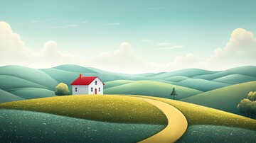 绿野红房绿野红房坡地