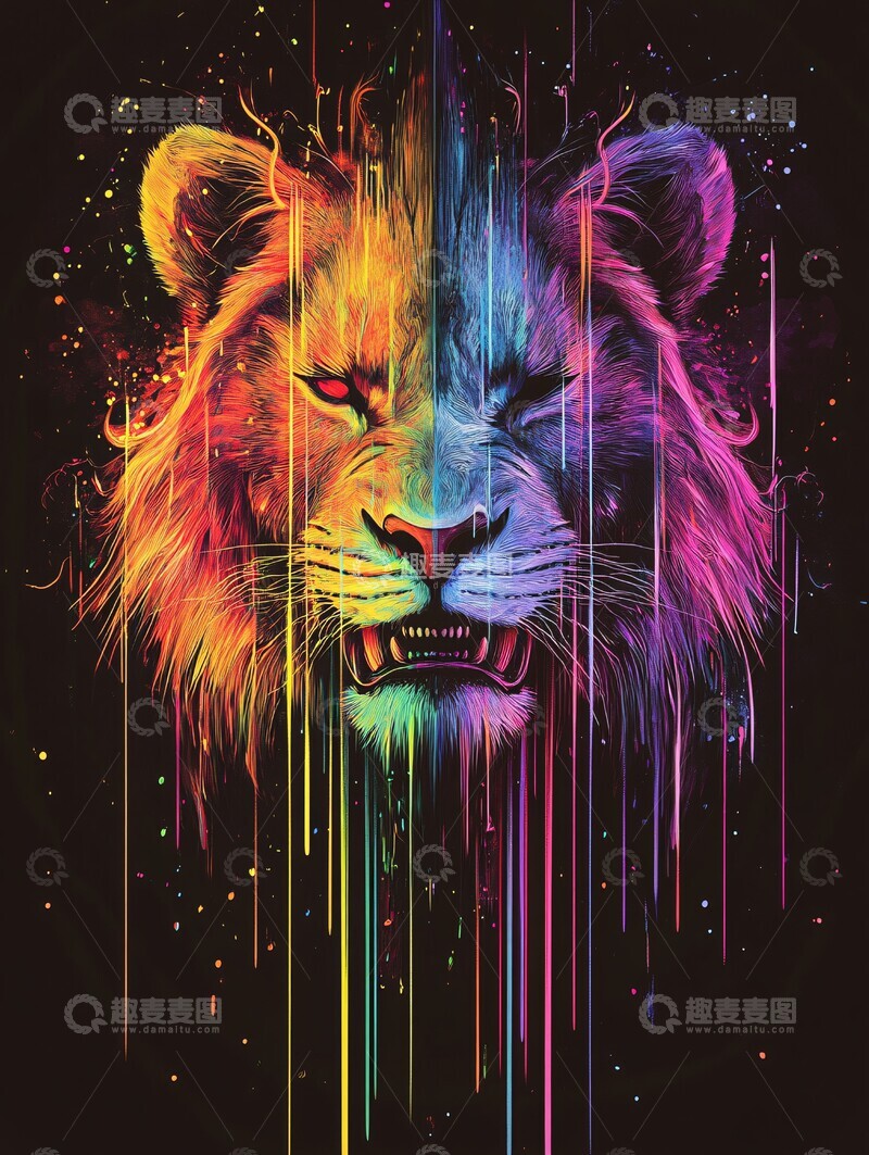 高清大图下载【趣麦麦图】狮头音波狮头音波设计1