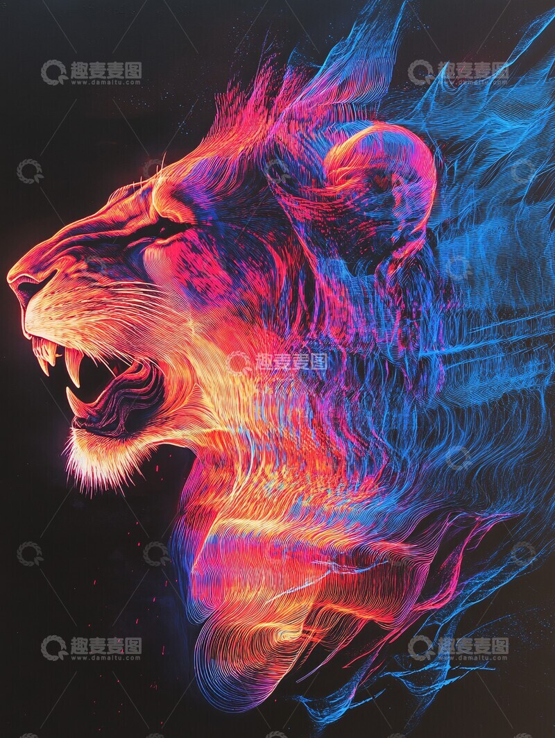 高清大图下载【趣麦麦图】狮头音波狮头音波设计3