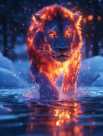 霓虹狮子冰上行1