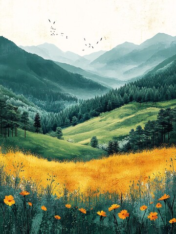 夏日田野夏日田野绿色1