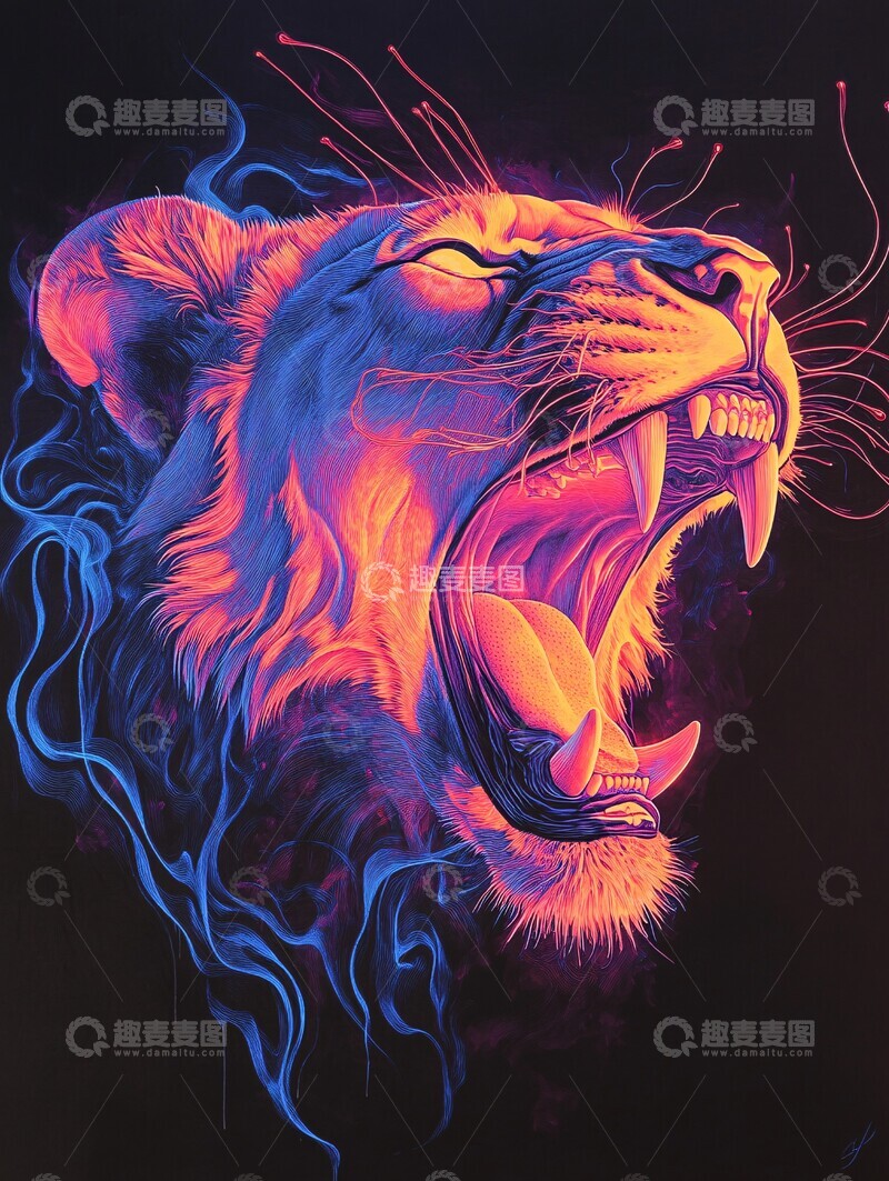 高清大图下载【趣麦麦图】狮头音波狮头音波设计