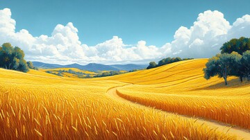 麦田夏日麦田夏日阳光1