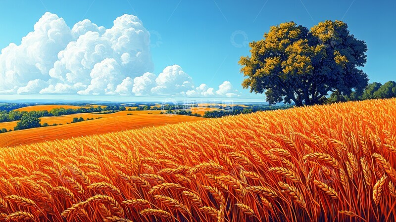 高清大图下载【趣麦麦图】麦田夏日麦田夏日阳光2