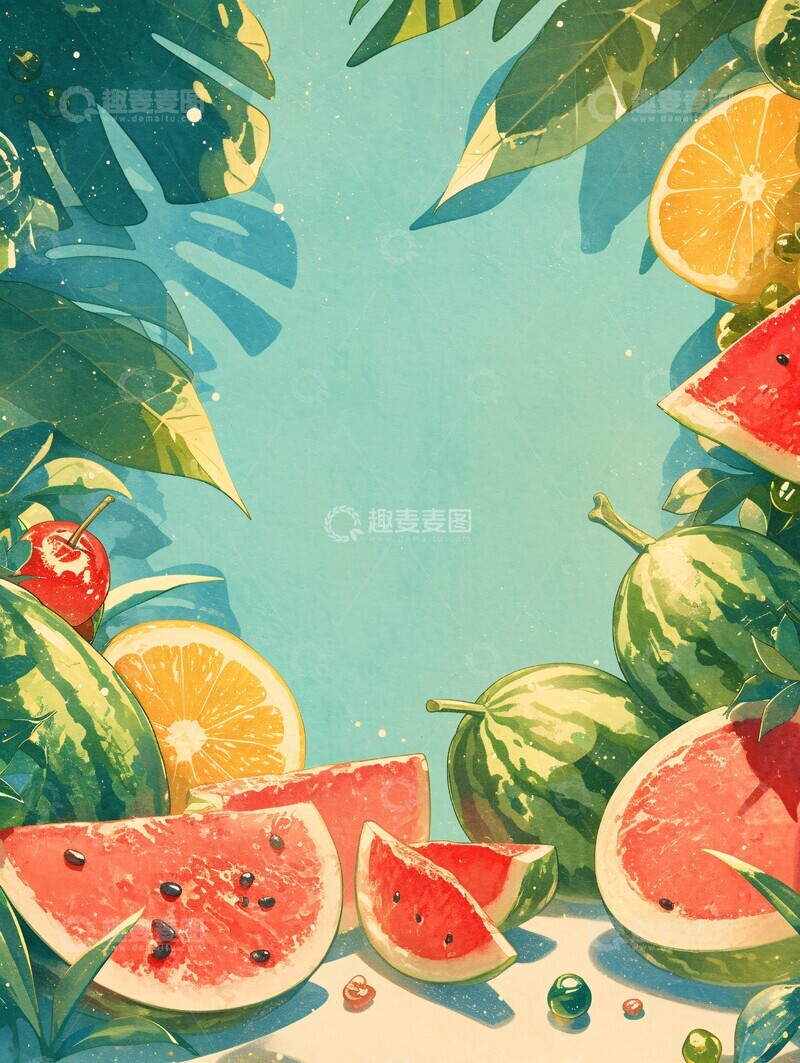 高清大图下载【趣麦麦图】夏日莲花节海报2